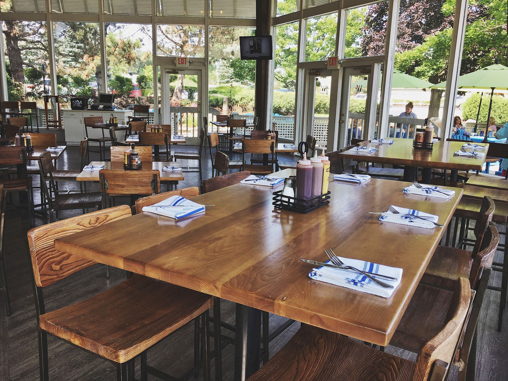 Inside dining room at The Waterfront