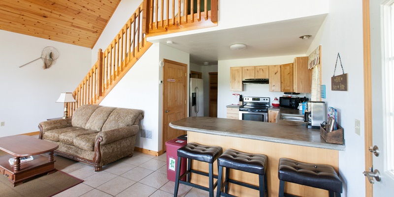 Take a load off and relax on the couch or our two Lazy Boy recliners.