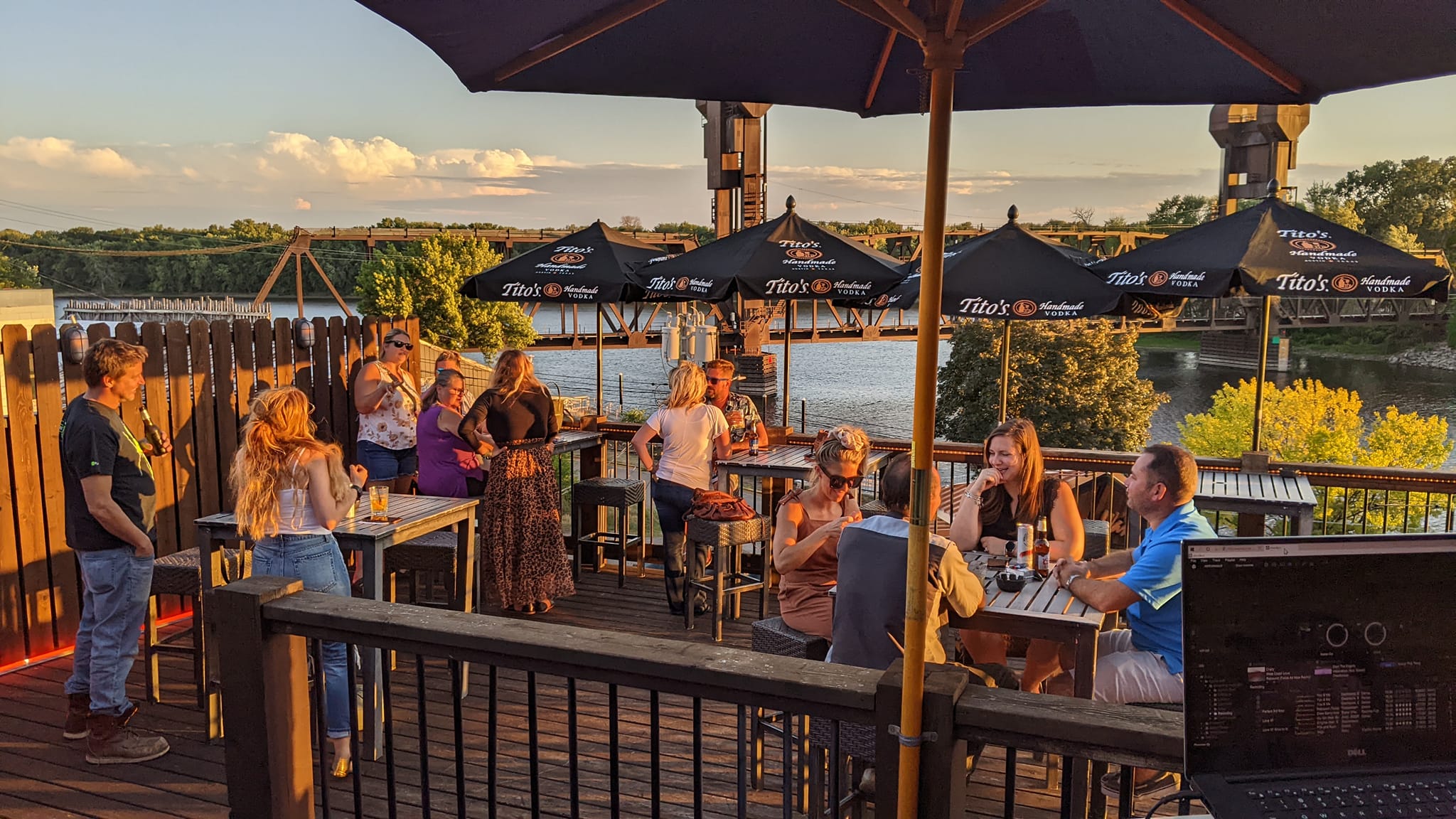 Beautiful views from the decks of Muddy Waters