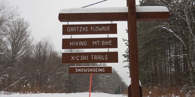 Gartzke Flowage Entrance Sign