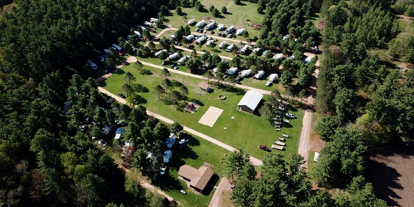 An Aerial View of the Campground