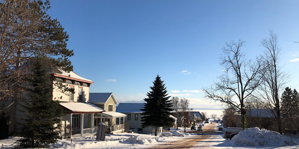 Street view in winter
