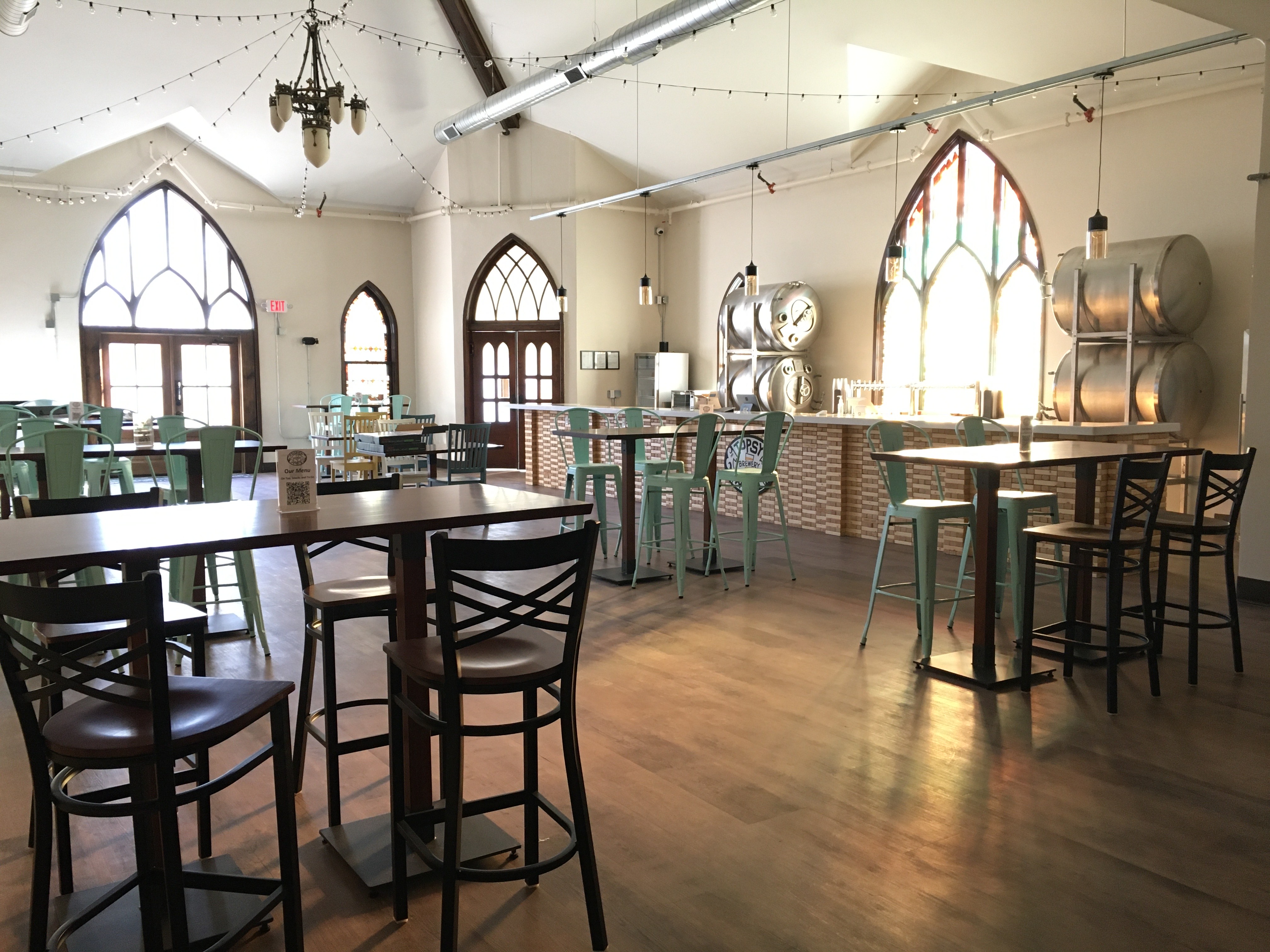 The tap room at Topsy Turvy