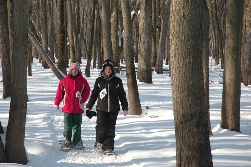 Young Racers in Woods