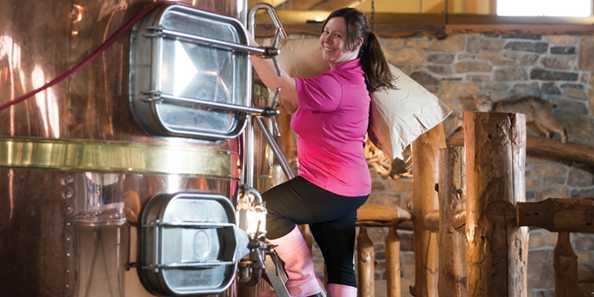 Jamie Baertsch, the 1st Female Brewmaster in Wisconsin, at Moosejaw Pizza &amp; Dells Brewing Co.