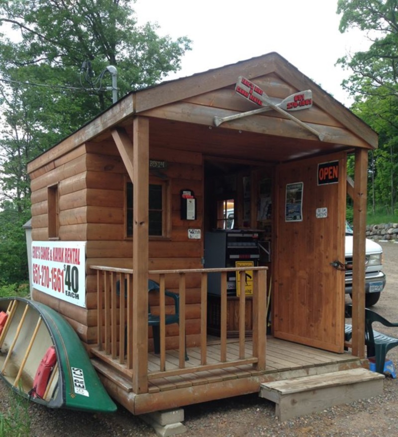 Stop in and check out Eric's Canoe Rental.
