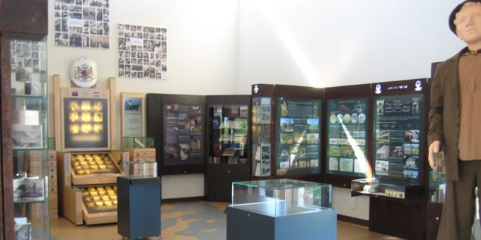 &quot;Roots and Leaves Immigration Museum&quot; at the Cultural Center.  All exhibit panels, sculpture and furnishings were fabricated in Luxembourg and donated by the people and government of Luxembourg.