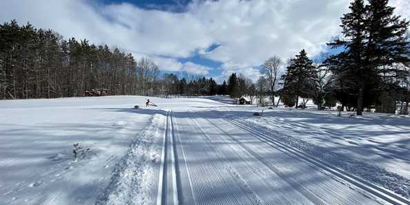 3 Trails groomed for skiing and snowshoeing