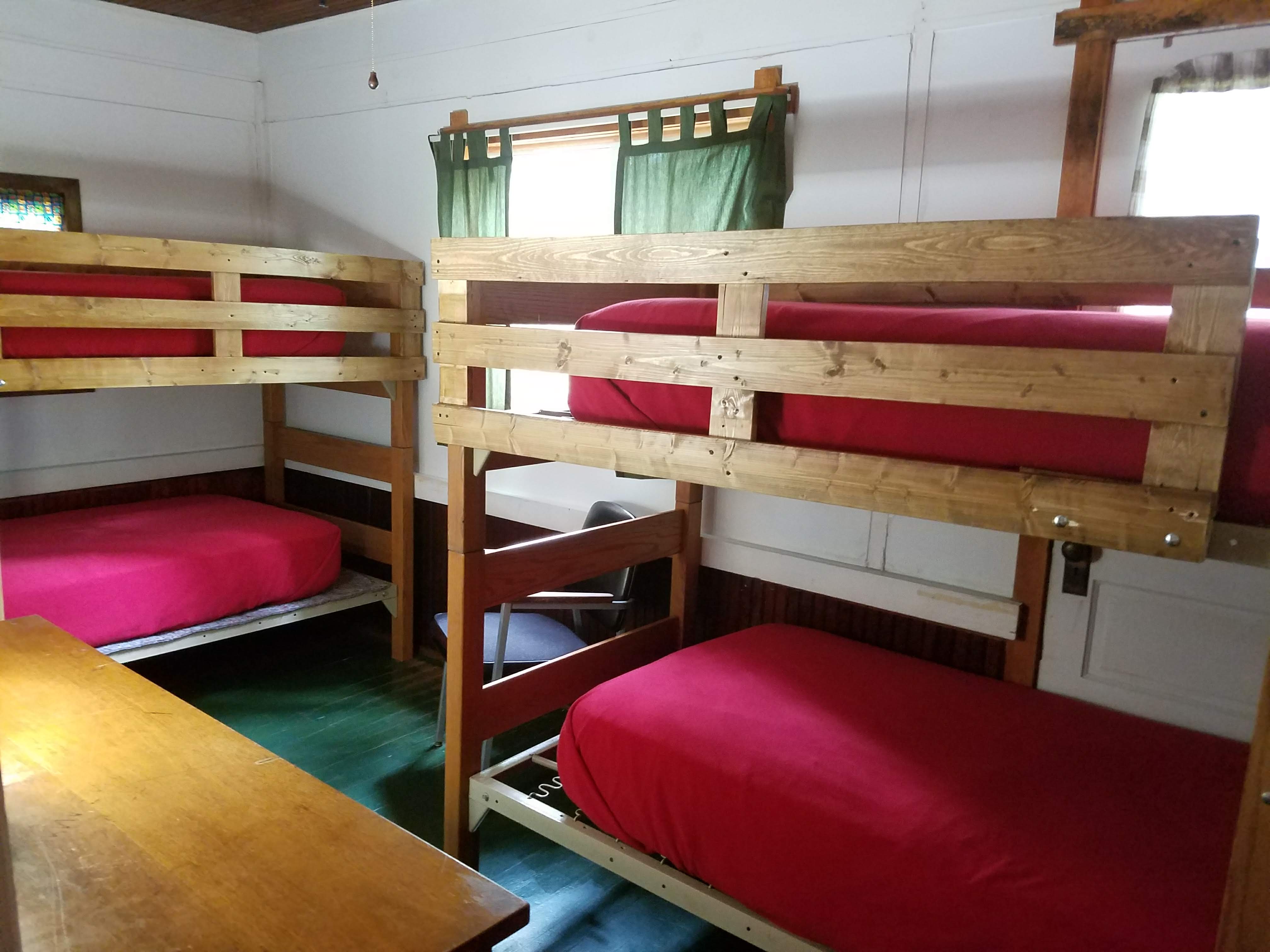 Cabin #1 bunk beds