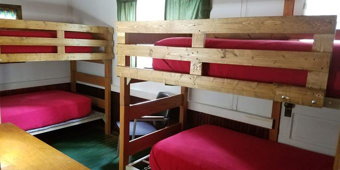 Cabin #1 bunk beds