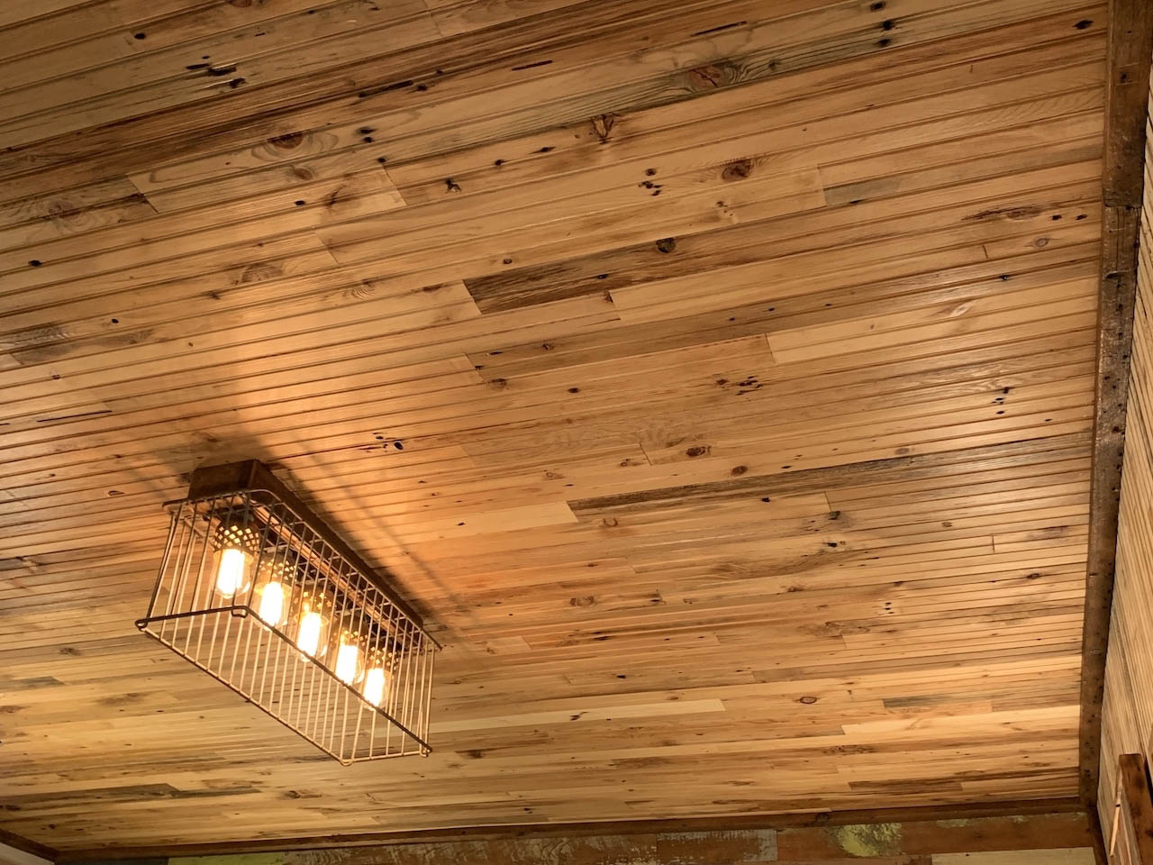 To make this product we split vintage 2x4s into 1x4s, then mill it with tongue &amp; groove. All the character of the old wood remains, including nail holes, hammer marks, etc.