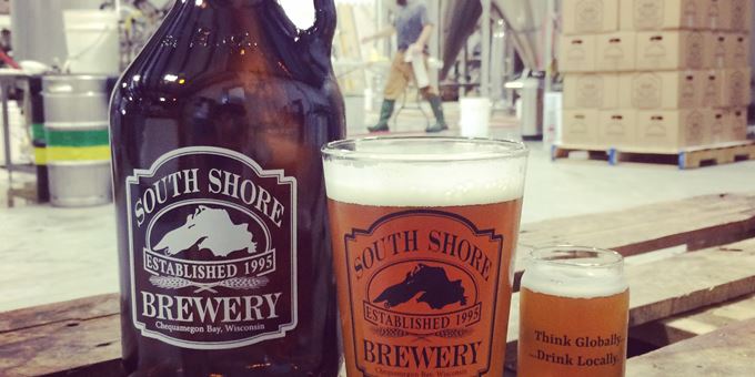 South Shore Brewery has new growlers, pint glasses and taster glasses for sale with the updated logo.