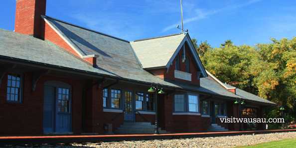 One of the three historic train depots in Wausau.