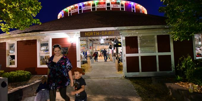 Evening in the Round Barn at the Annual Central Wisconsin State Fair