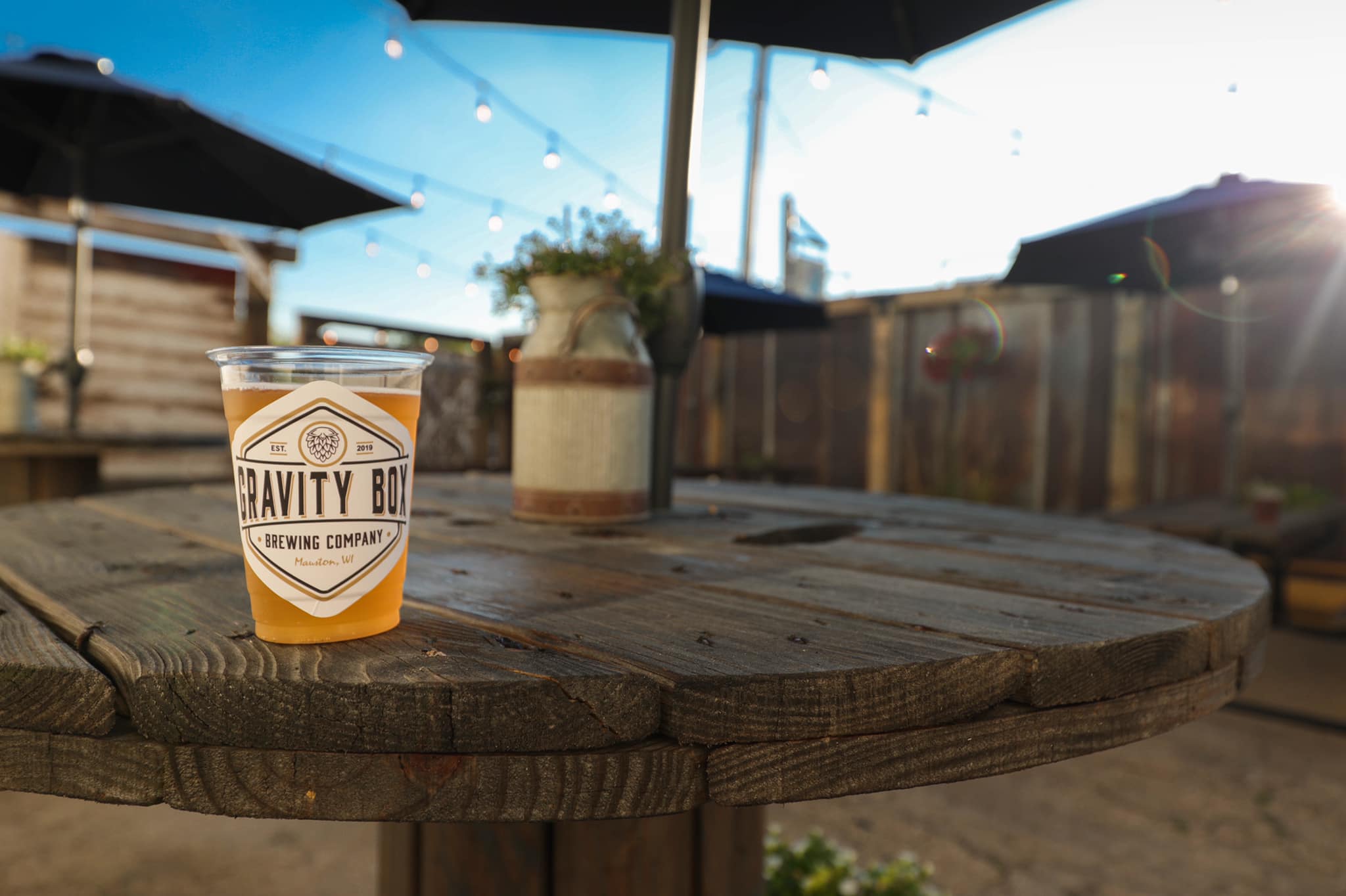 Enjoy the beer garden