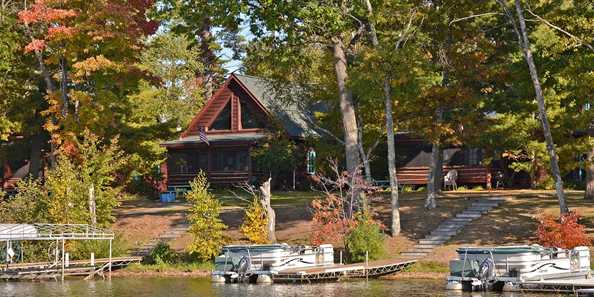 View from Round Lake of your cabin