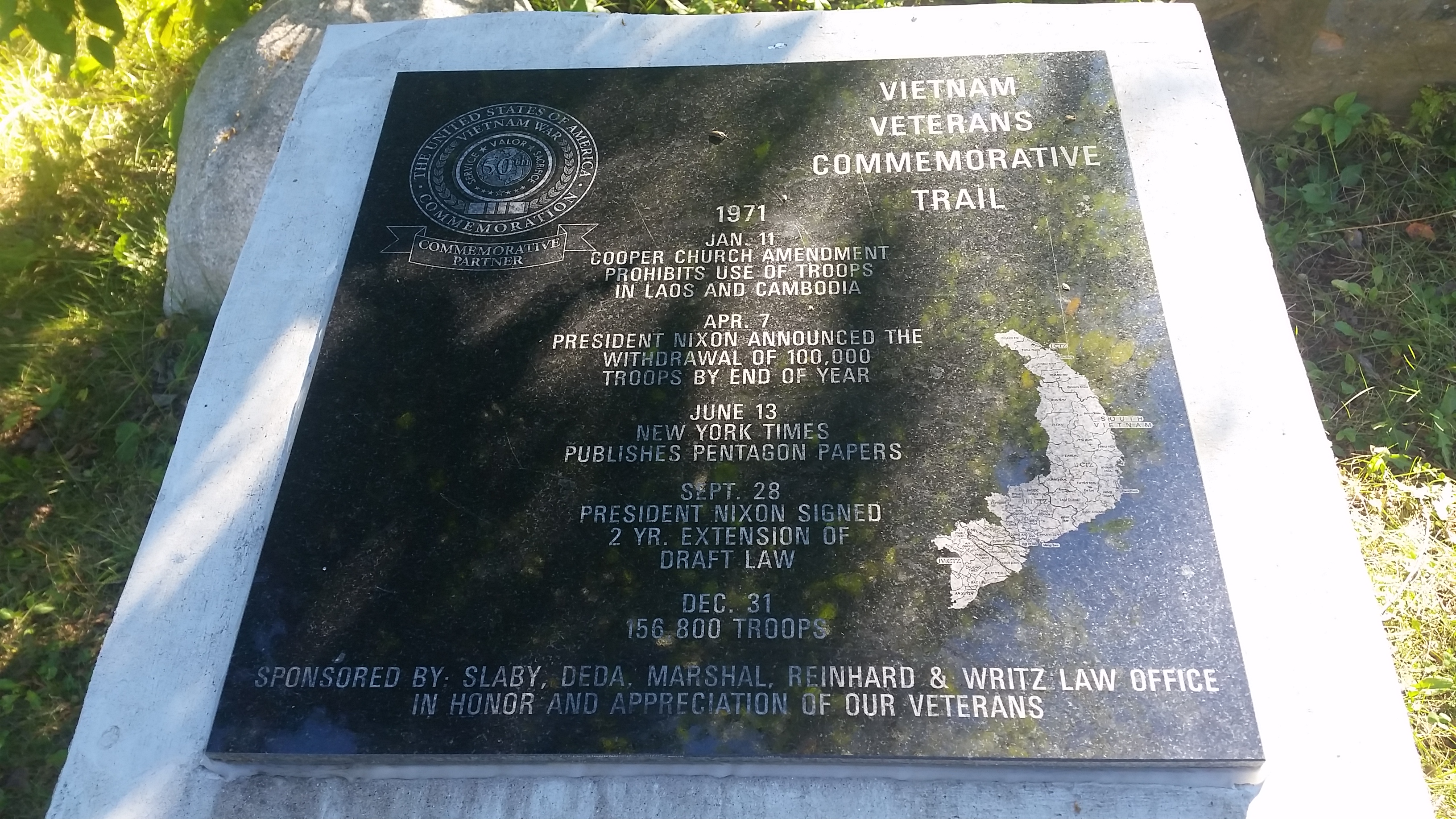 Vietnam Veterans Commemorative Trail Market at Smith lake County Park
