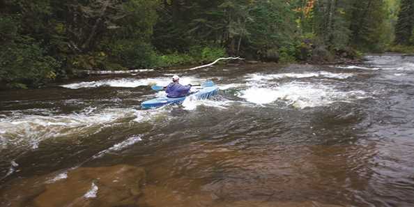 The Bois Brule River has rapids for a variety of skill levels. Photo courtesy of TravelWisconsin.com