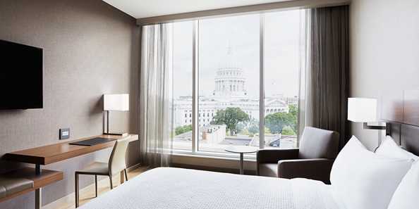 King guestroom with a view
