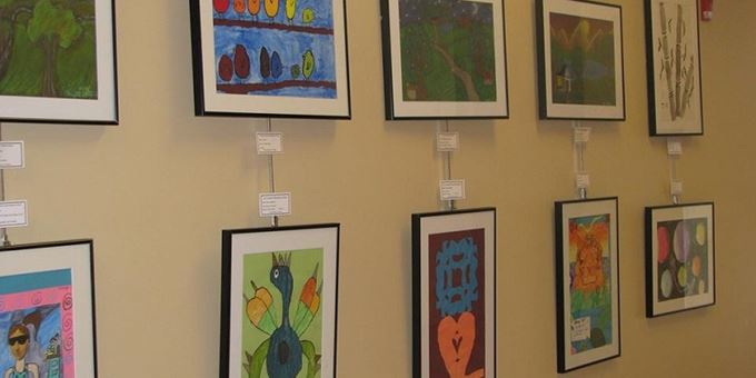 Creekside Place has a wonderful art gallery with rotating exhibits featuring local and regional artists.