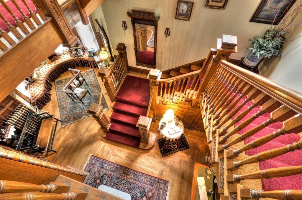 Stairway to ... at the Fargo Mansion Inn.