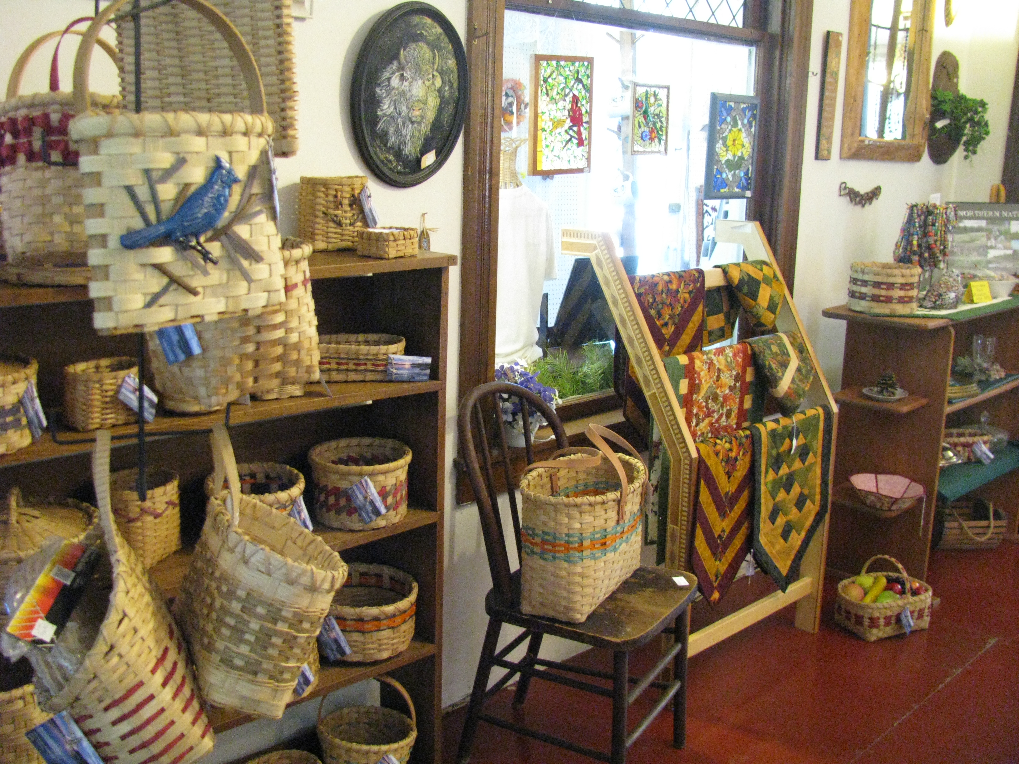 Hand-weaved Baskets &amp; Hand-quilted Items