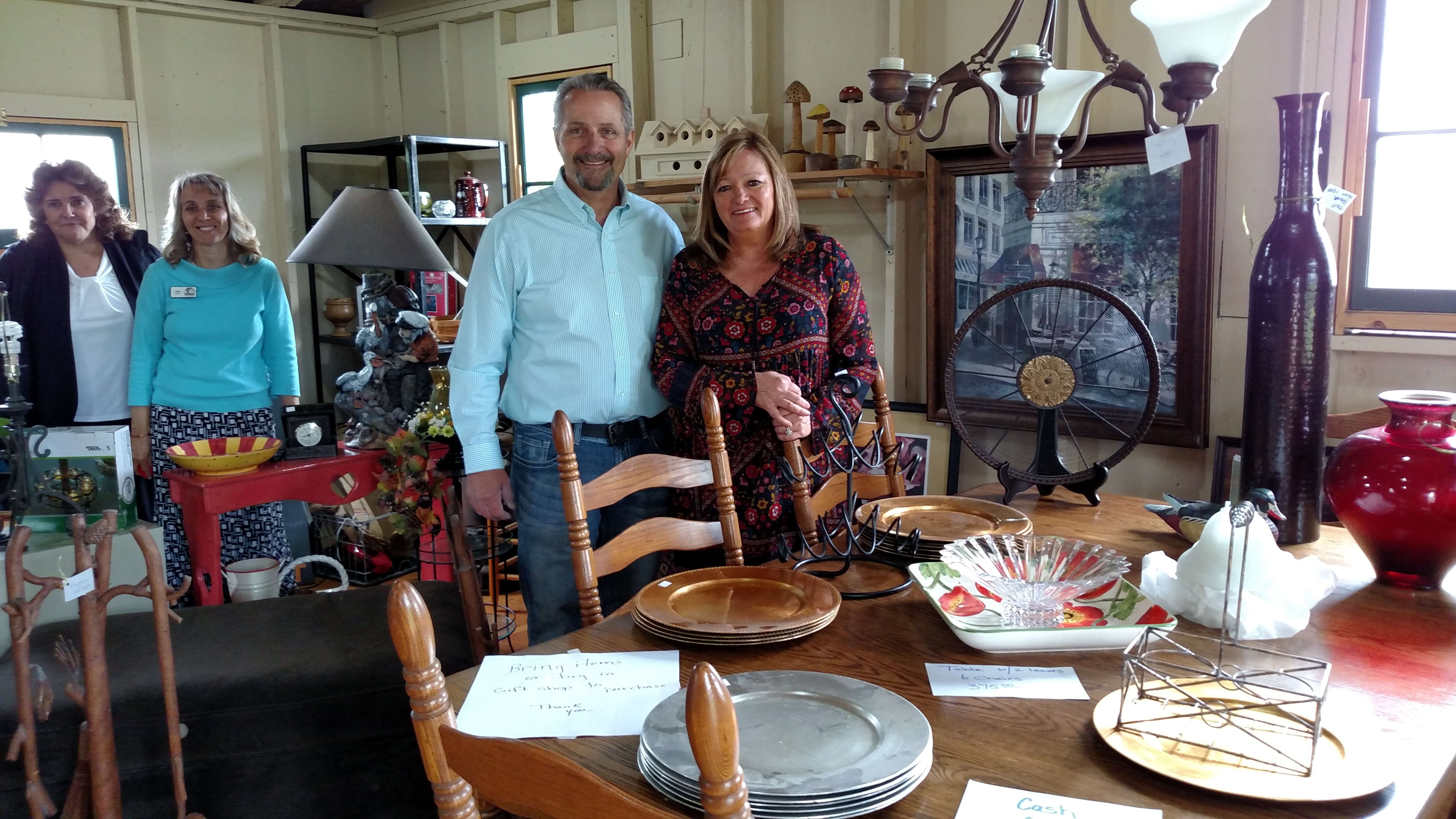 Gently-used and new decor items are available in one of the 'Village' shops.