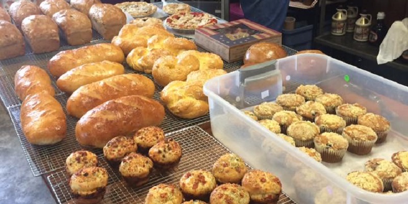 All of our breads (12+ varieties) are made with non-bleached, non-bromated flour. Our Power bread is made with stone-ground wheat right in our bakery! Breads are baked on Fridays, and are available Friday afternoons at the shop and Saturday mornings at the Iron Mountain Farmers Market (June-Sept).