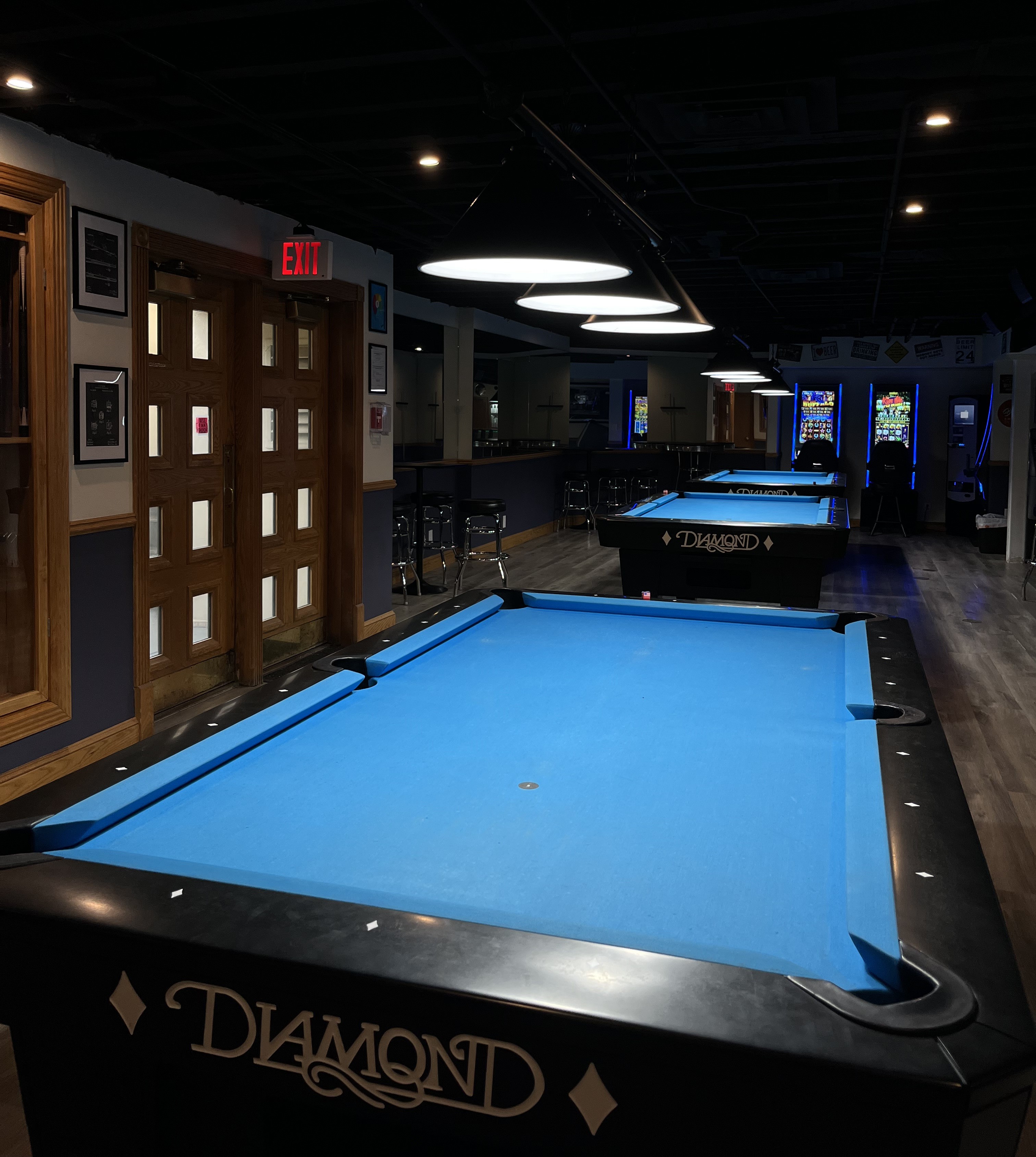Pool tables at LG Billiards