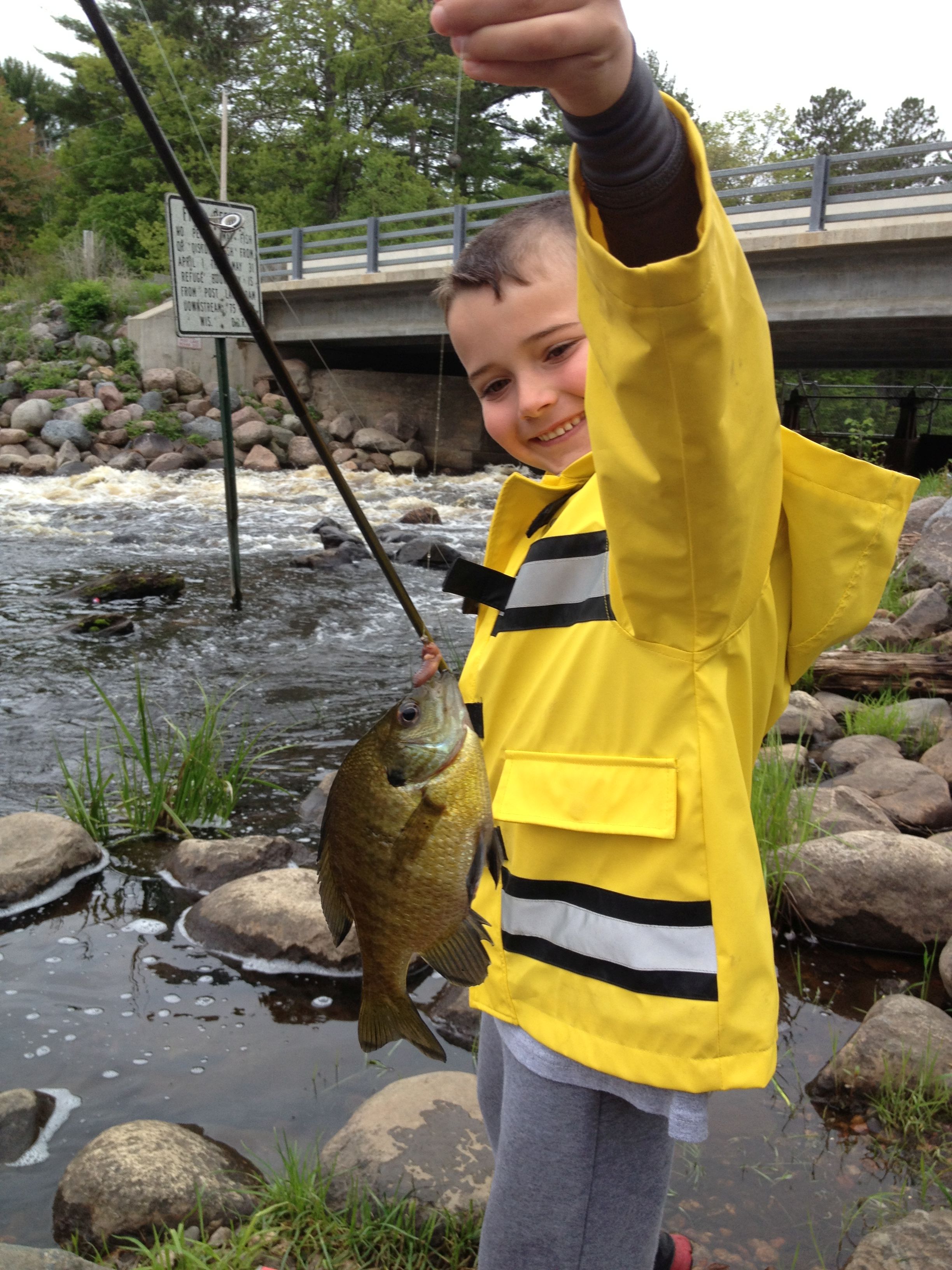 Shoreline fishing at Post Lake Dam Recreation Area.