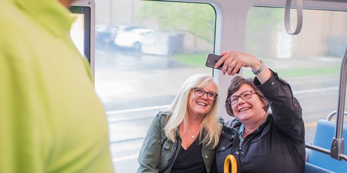 There is always time to snap a selfie while on a Milwaukee City Tour!