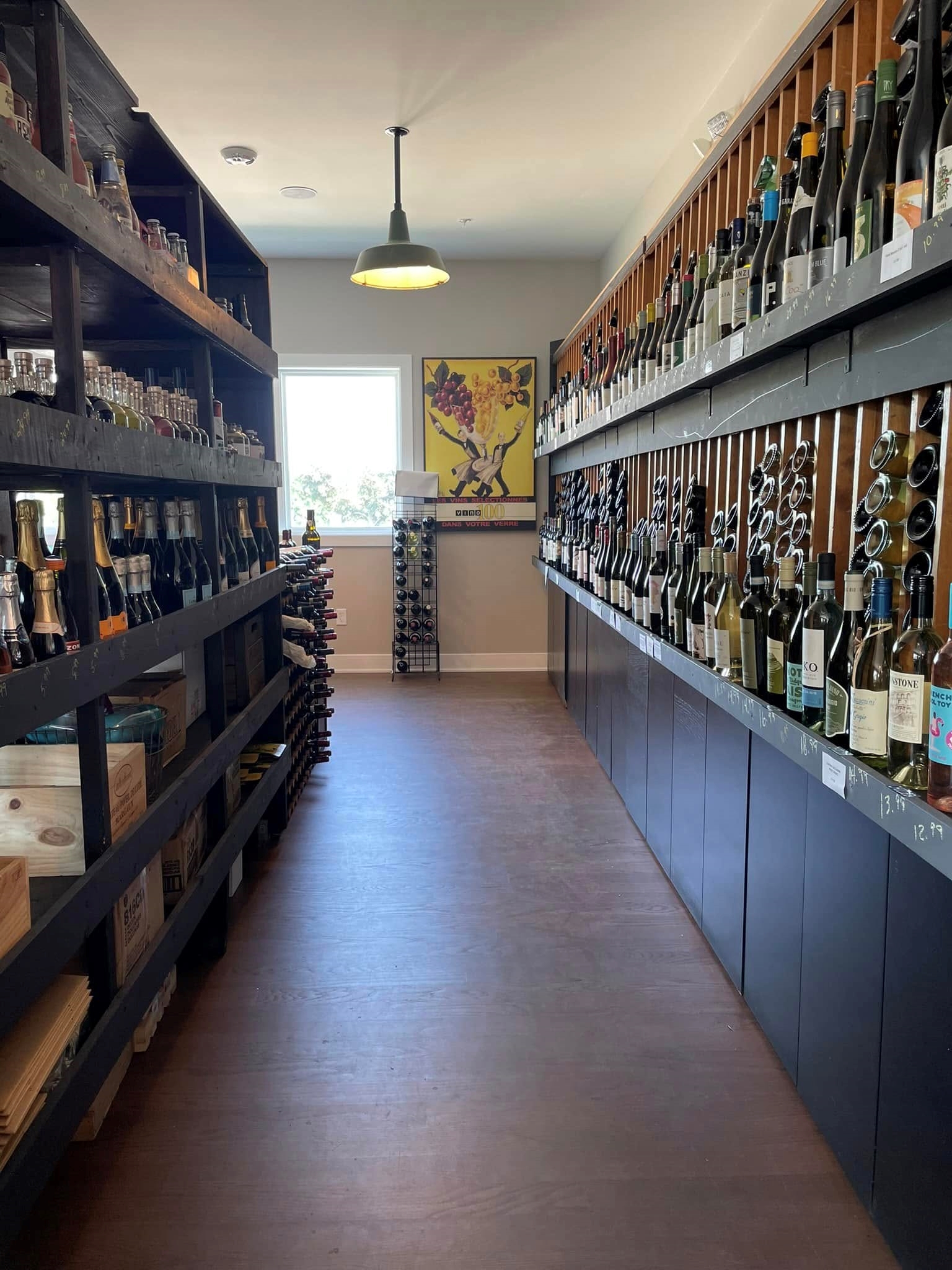 Wine room at The Green Grocer