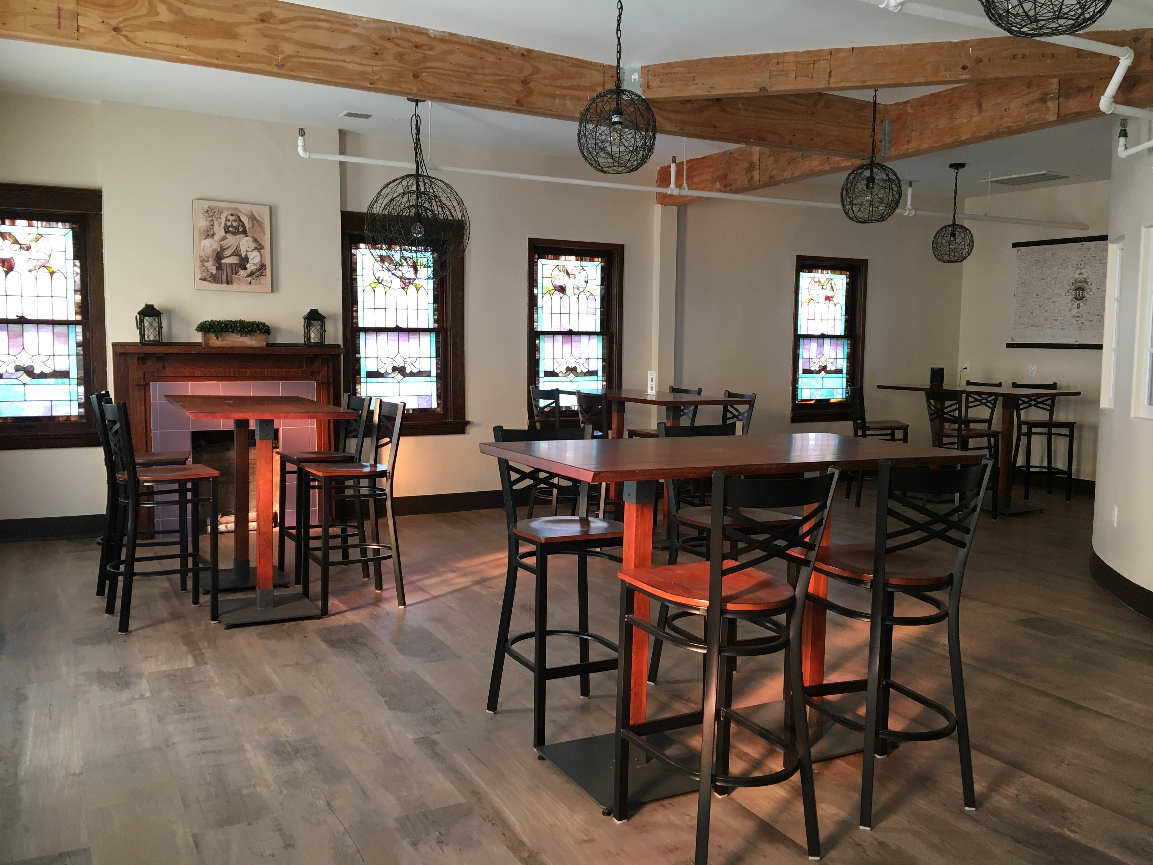 Private event space at Topsy Turvy