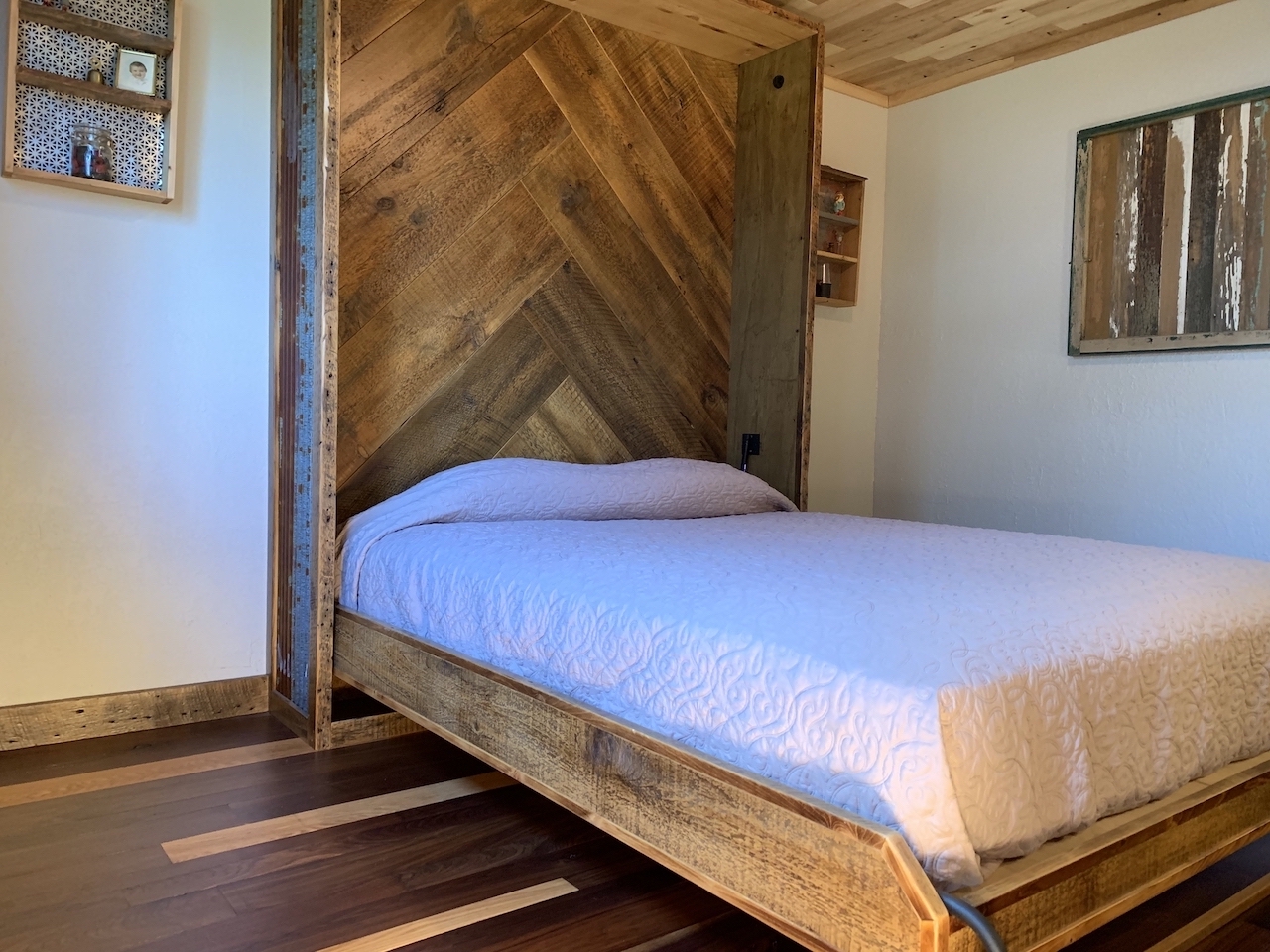 Been thinking about buying a Murphy Bed but haven't found the quality and coolness you want? You can design your own and we'll build it for you!