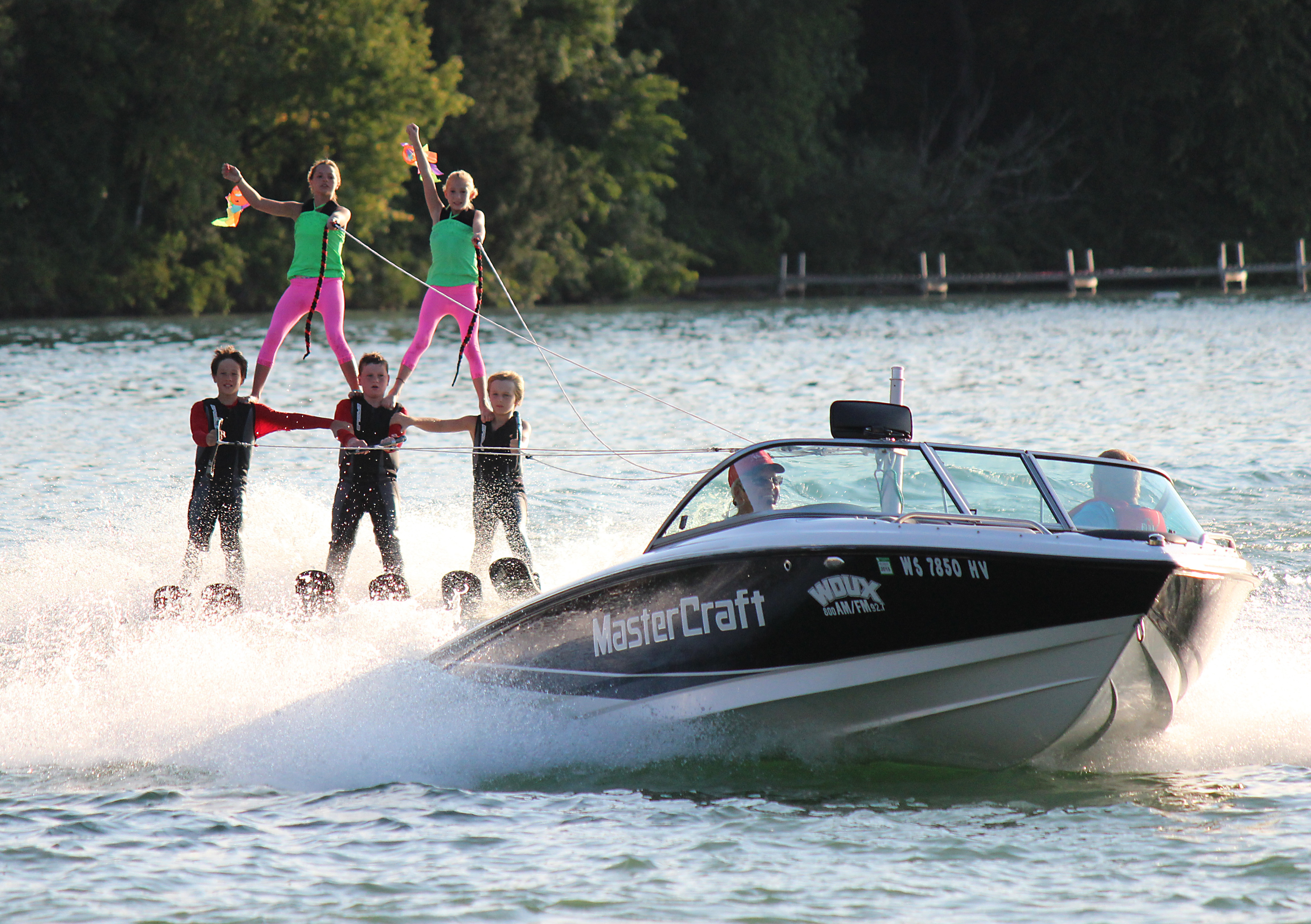 Enjoy a water ski show on the Chain O' Lakes in Waupaca.