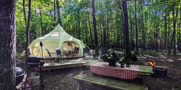 POV Resort Glamping | Yurt-Style Luxury Tent