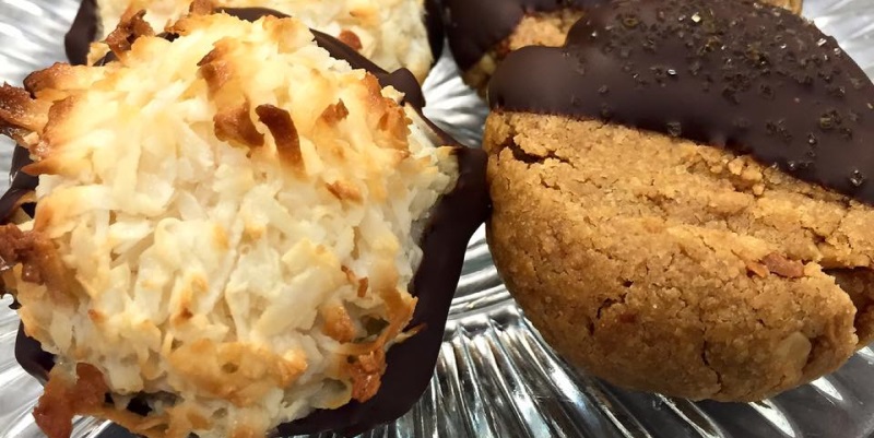 Gluten friendly coconut macaroons &amp; peanut butter delights.