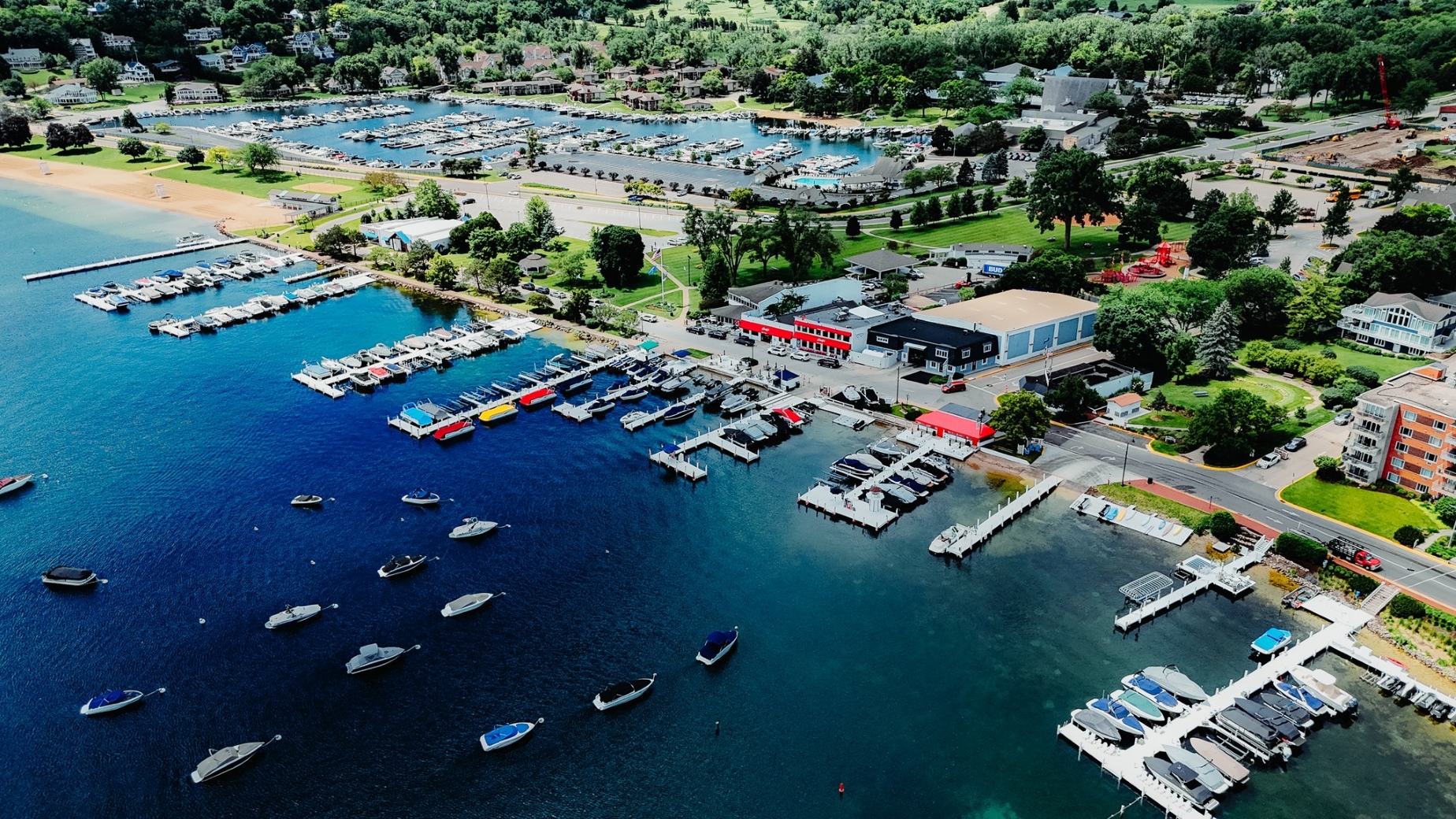 Ariel view of Gordy's Marine in Fontana
