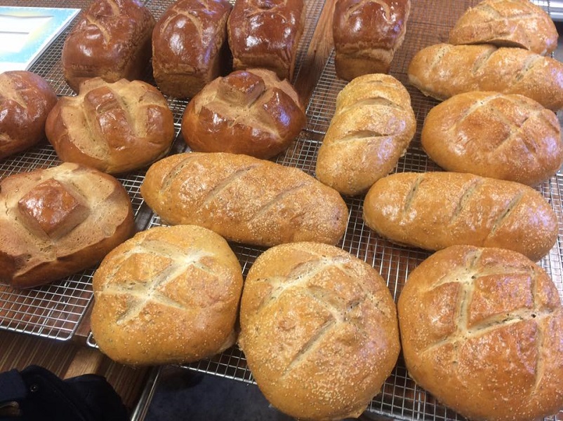 All of our breads (12+ varieties) are made with non-bleached, non-bromated flour. Our Power bread is made with stone-ground wheat right in our bakery! Breads are baked on Fridays, and are available Friday afternoons at the shop and Saturday mornings at the Iron Mountain Farmers Market (June-Sept).