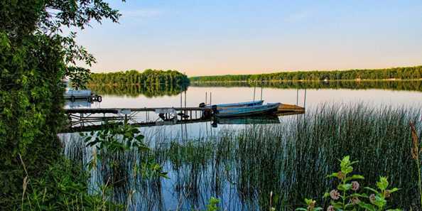 Kangaroo Lake, Door County&#39;s largest inland lake. Perfect for boating, silent sports and fishing.