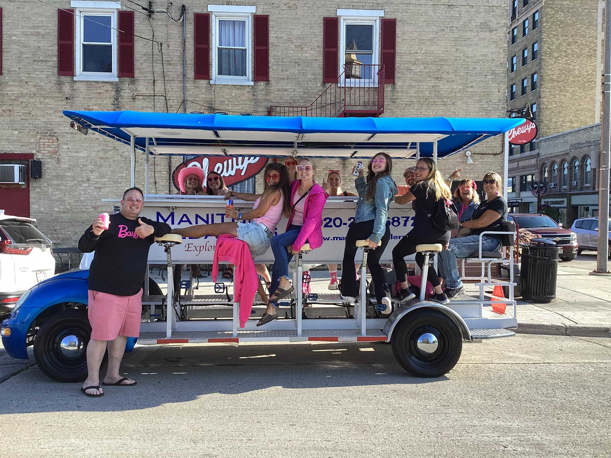Bachelorette party on the Manitour Pedaler