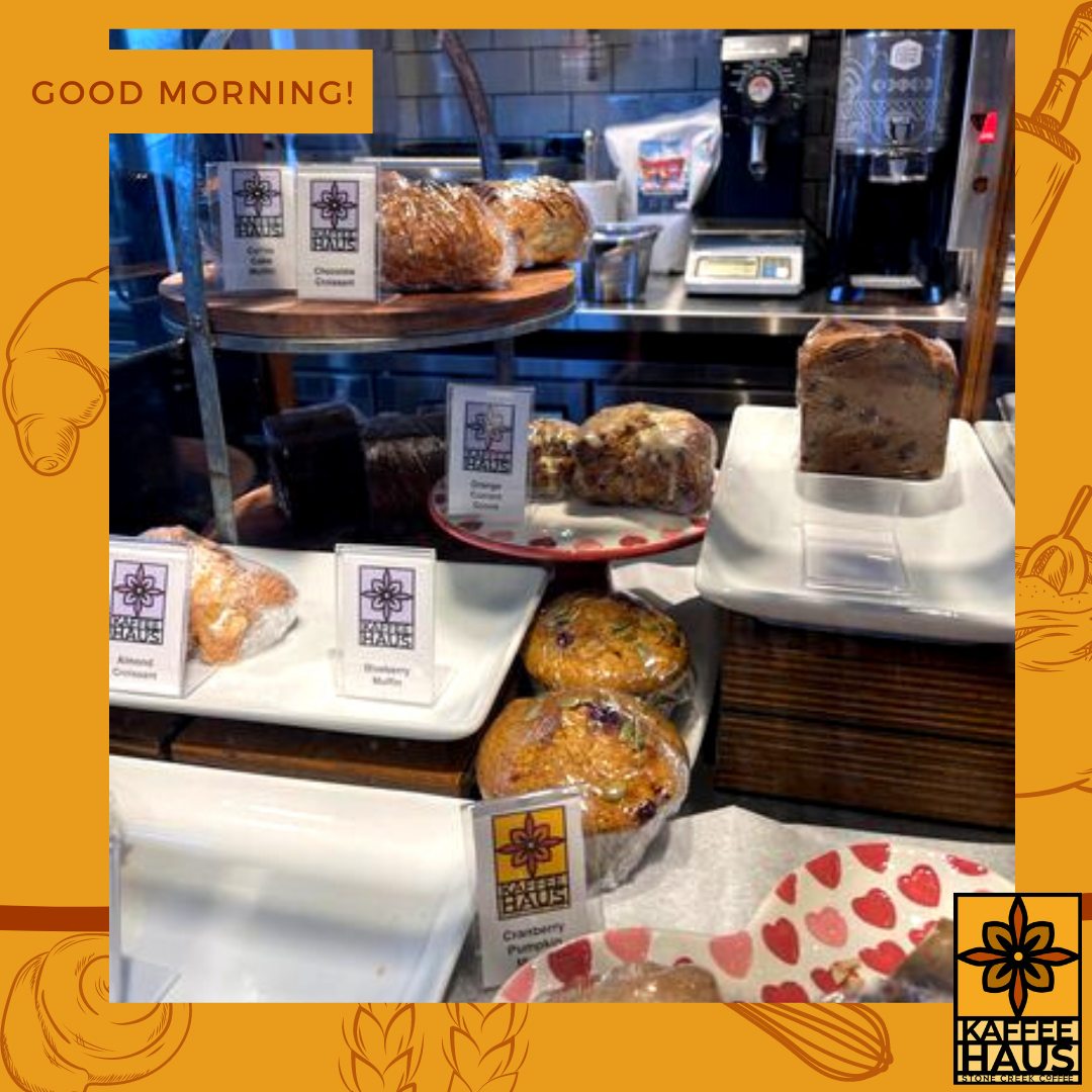 cookies, muffins, scones, and more to go with your coffee