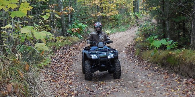 Enjoying the fall colors by ATV in Langlade County: The County of Trails!