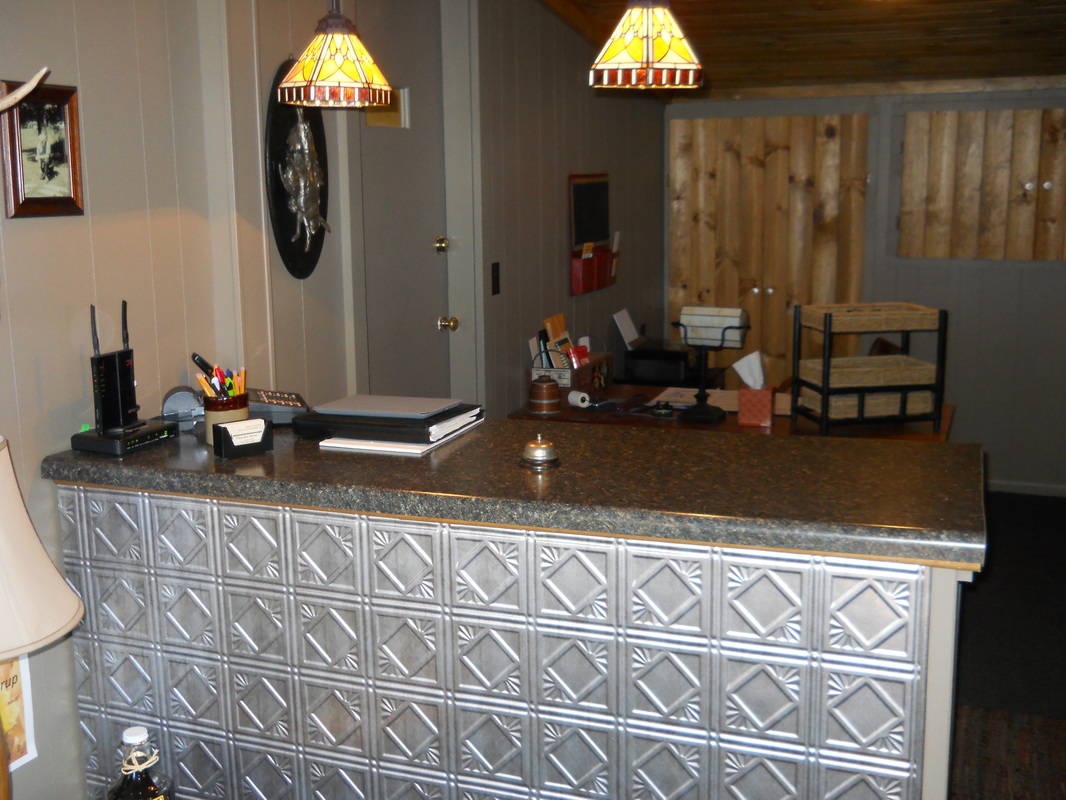 The Check-in desk...