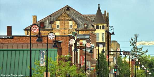 Distinctive shops and restaurants, located in authentic restored buildings and Victorian homes, line Mount Horeb&#39;s Main Street.