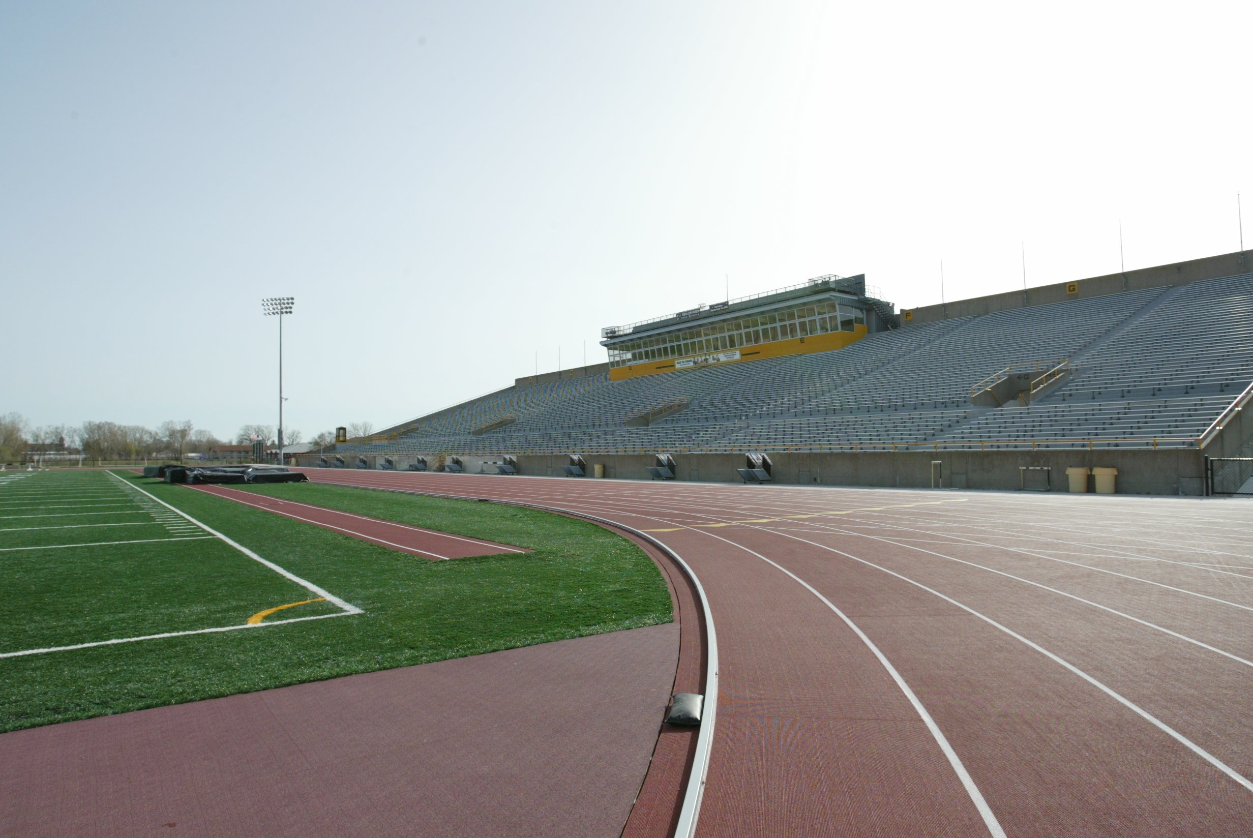 Track and stadium at Oshkosh Sports Complex