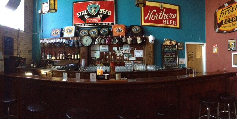 Thirsty Pagan Brewing's bar area.