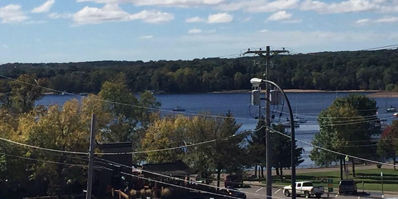 View of the St Croix from the roof deck.