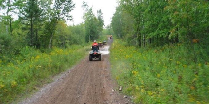 ATV riding on the 70 mile Flambeau Trail System