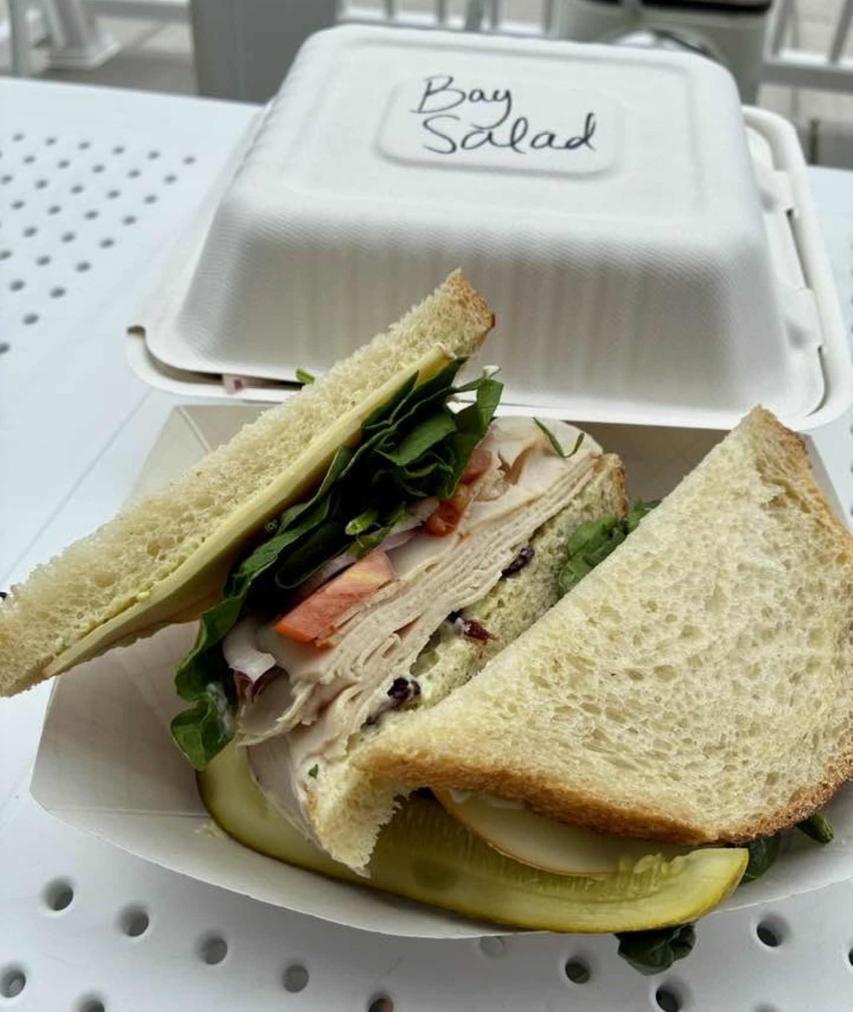 Sandwich item available at The Green Grocer